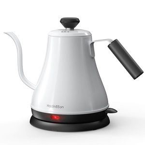 HadiNeeon Retro Electric Gooseneck Kettle Stainless Steel BPA-Free 1000W 0.8L